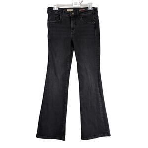 Pilcro Jeans The Demilune Boot Womens 28 Black Stretch Denim Anthropologie 28x29